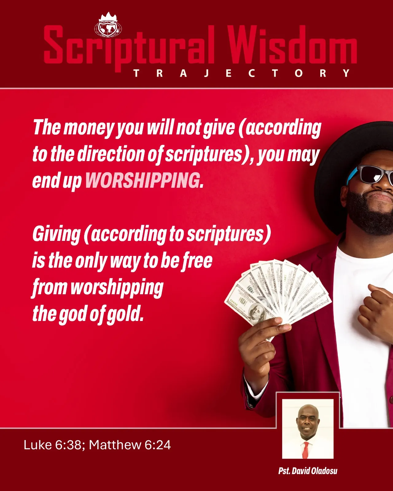 Day 107 - Luke 6:38; Matthew 6:24