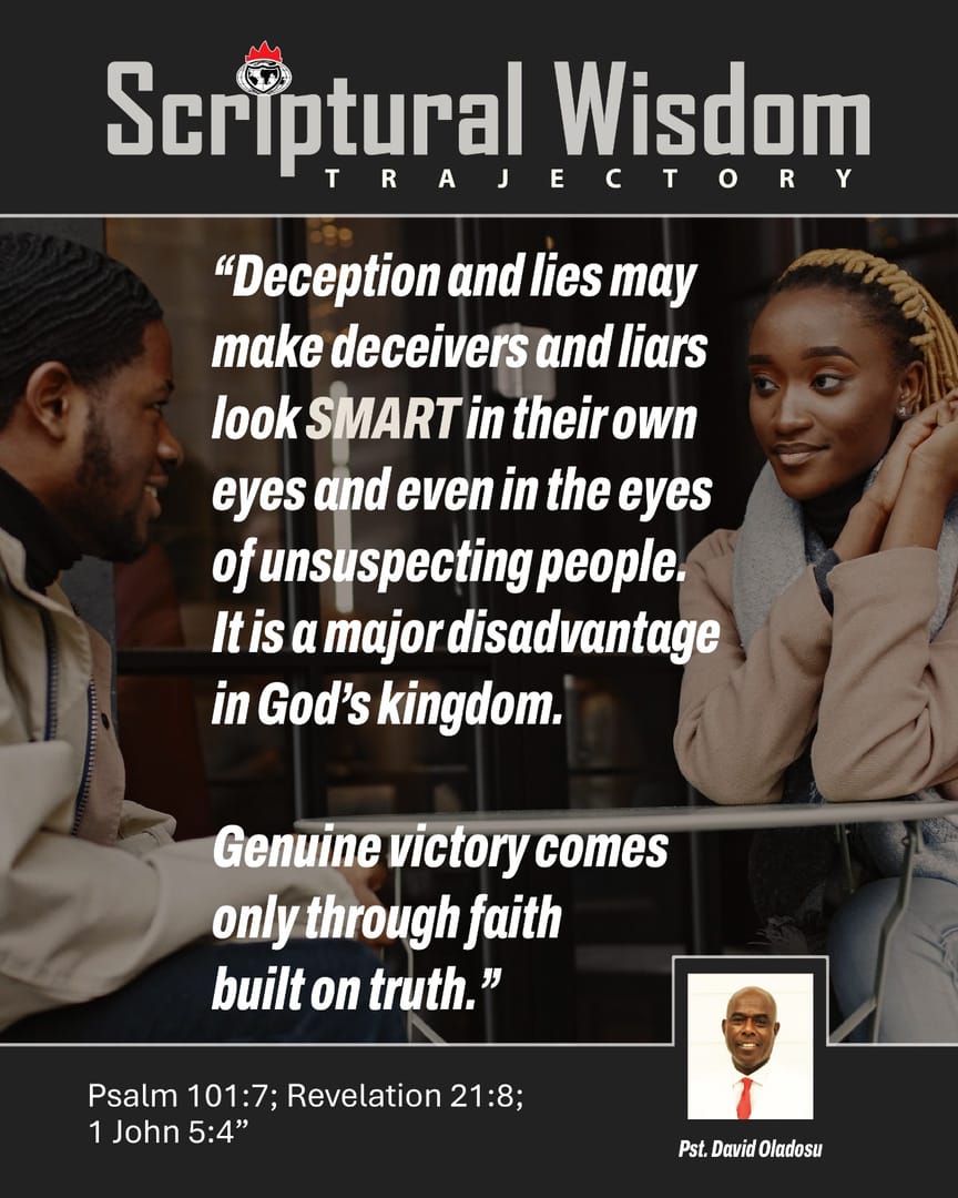 Day 116 - Psalm 101:7; Revelation 21:8; 1 John 5:4