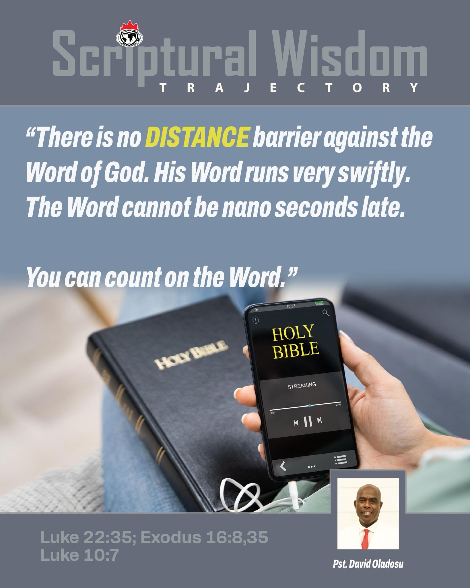 Day 131 - Luke 22:35; Exodus 16:8, 35; Luke 10:7