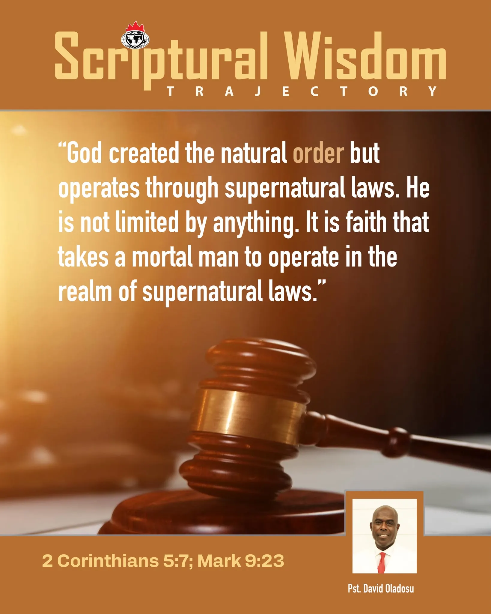 Day 166 - 2 Corinthians 5:7; Mark 9:23