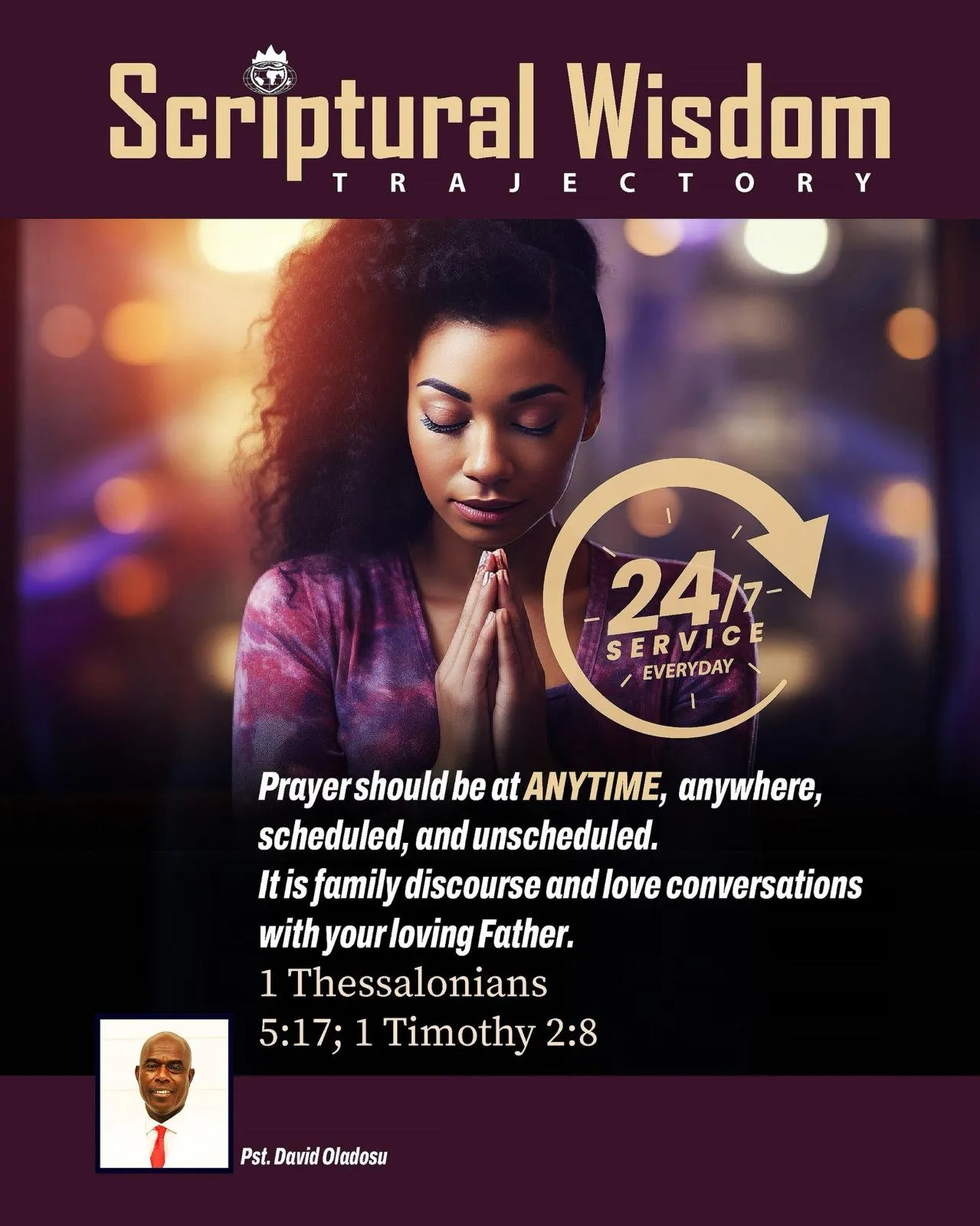 Day 18 - 1 Thessalonians 5:17; 1 Timothy 2:8