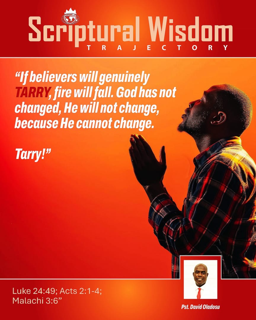 Day 54 - Luke 24:49; Acts 2:1-4; Malachi 3:6