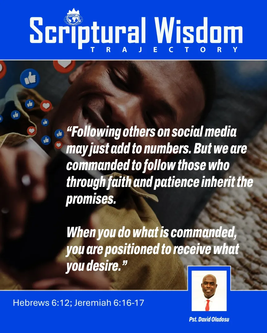 Day 80 - Hebrews 6:12; Jeremiah 6:16-17