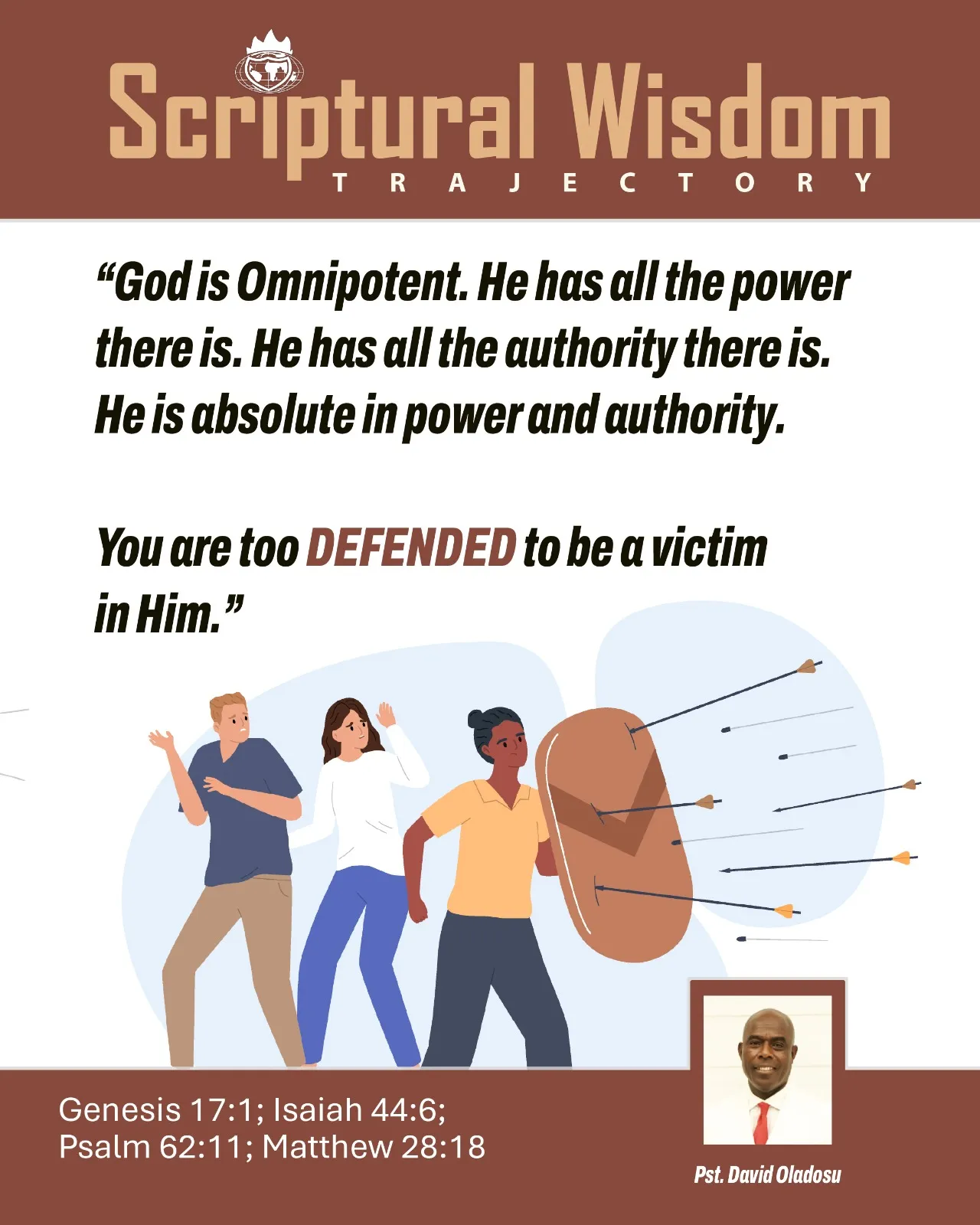 Day 98 - Genesis 17:1; Isaiah 44:6; Psalm 62:11; Matthew 28:18